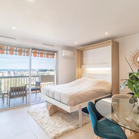 Cozy - Air Conditioning & Terrace With Sea View Apartamento Niza